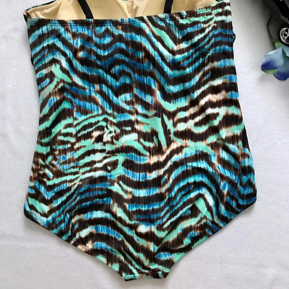 Coastal Blue NWOT One Piece Swim Suit Women 1X - Picture 8 of 14